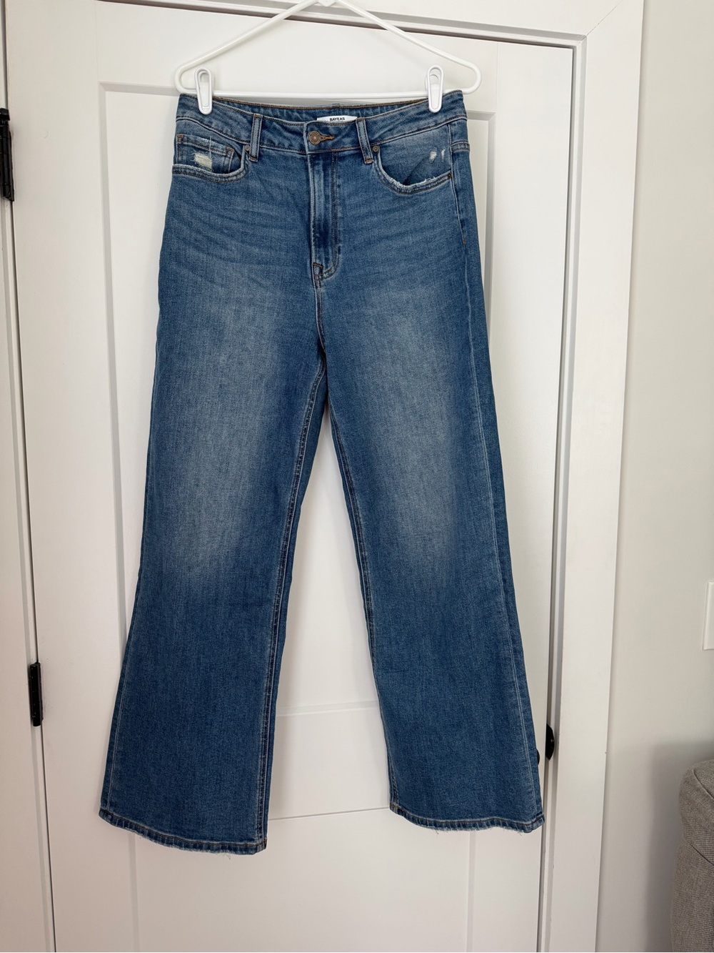 Bayeas Classic Blue Wide-Leg Women’s Jeans
